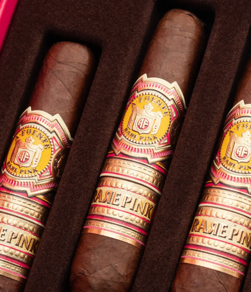 Arturo Fuente Rare Pink Vintage 1960s Series Short Story Cigar Box View 5 from AuCigars, premium Cuban cigar