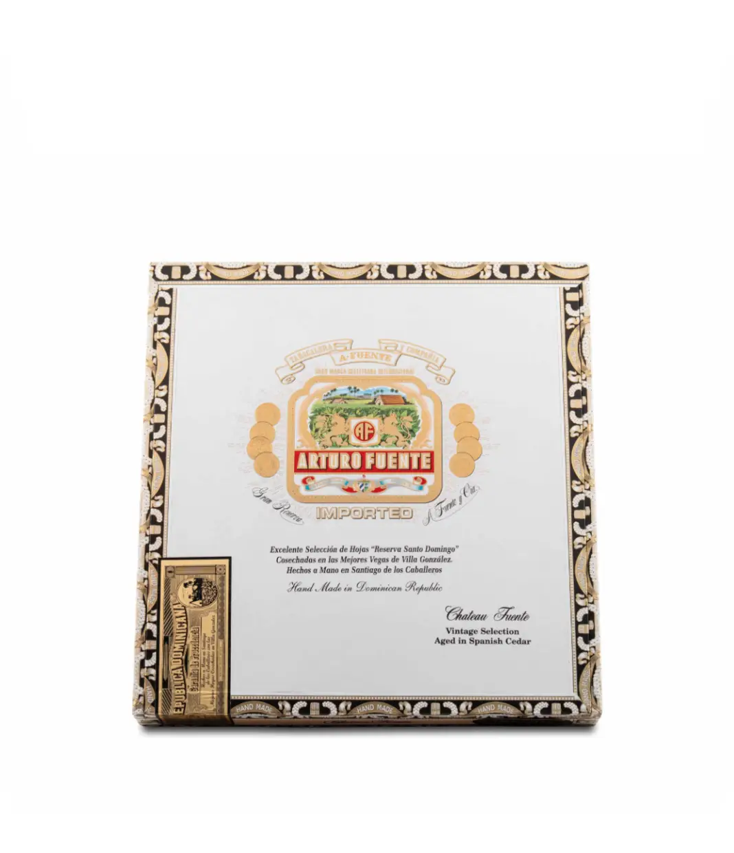 Arturo Fuente Sun Grown Chateau Fuente Cigar Box View 2 from AuCigars, premium Cuban cigar