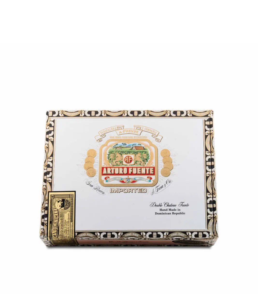 Arturo Fuente Sun Grown Double Chateau Fuente Cigar Box View 2 from AuCigars, premium Cuban cigar