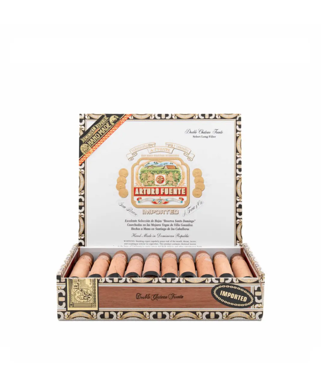 Arturo Fuente Sun Grown Double Chateau Fuente Cigar Box View 3 from AuCigars, premium Cuban cigar