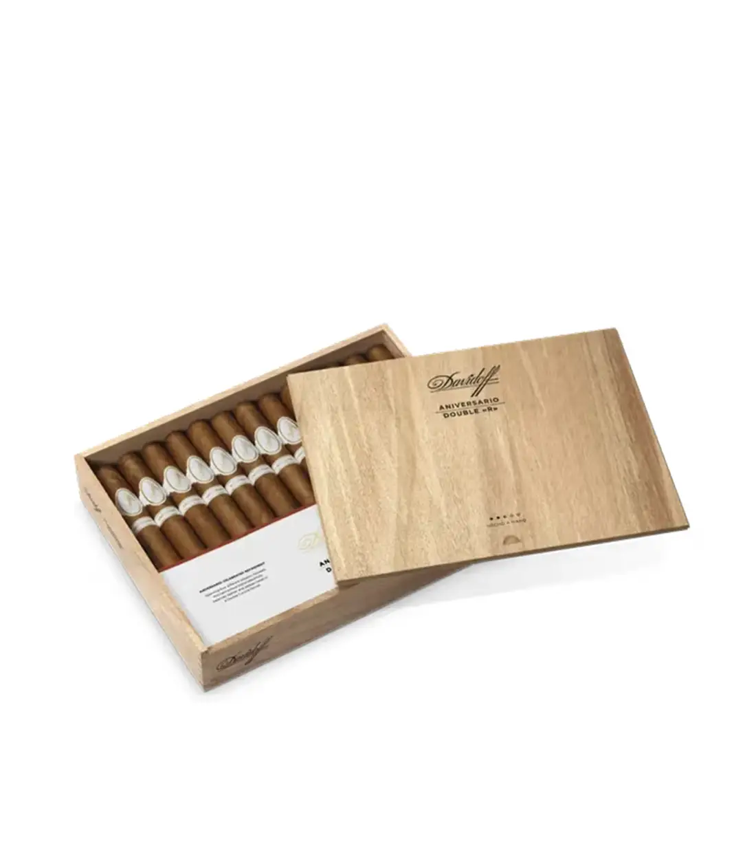 Davidoff Aniversario Double R Cigar Box of 25 close-up from AuCigars, premium Cuban cigar