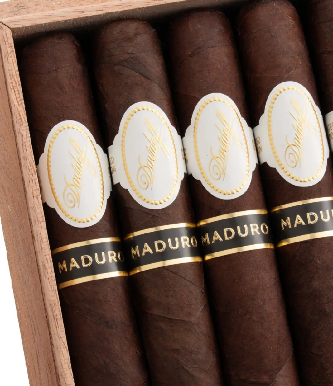 Davidoff Maduro Short Corona Cigar Box View 2 from AuCigars, premium Cuban cigar