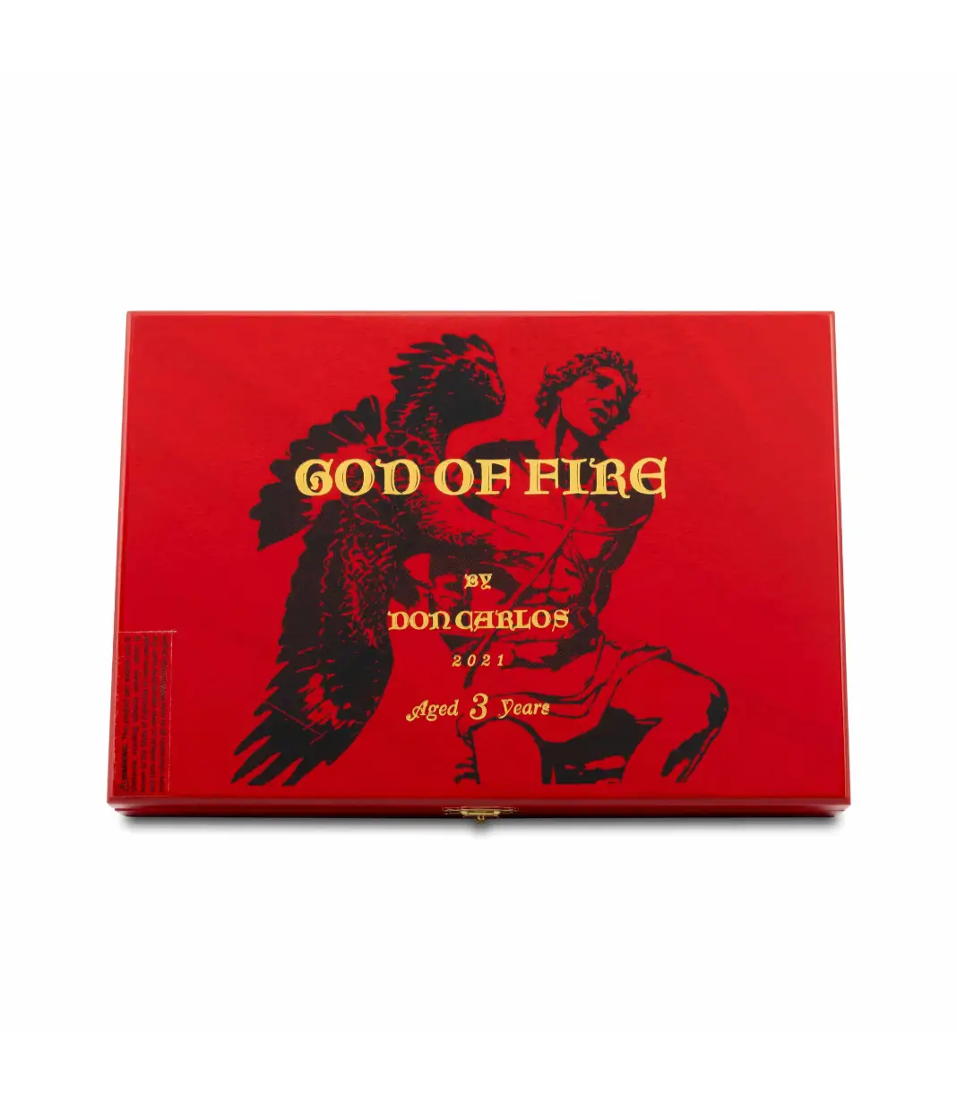 God of Fire By Don Carlos Robusto Tubos (2024) Cigar Box View 3 from AuCigars, premium Cuban cigar