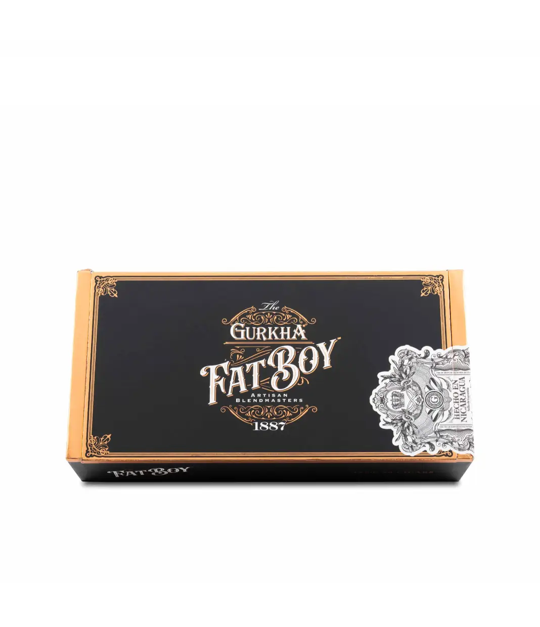 Gurkha Fatboy 4 X 60 Robusto Cigar Box View 2 from AuCigars, premium Cuban cigar