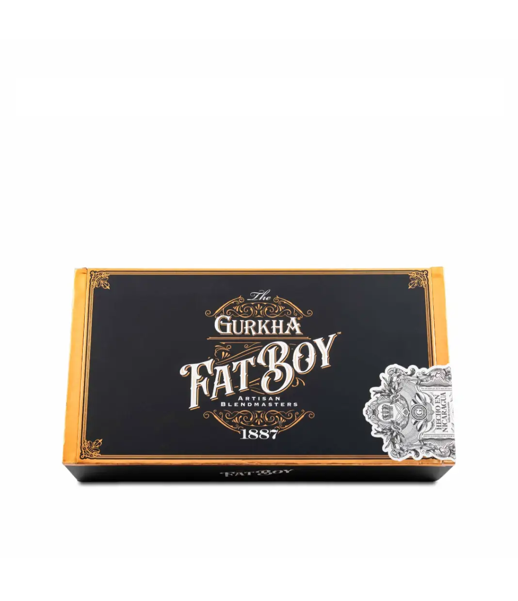 Gurkha Fatboy 5 X 66 Robusto Cigar Box View 2 from AuCigars, premium Cuban cigar