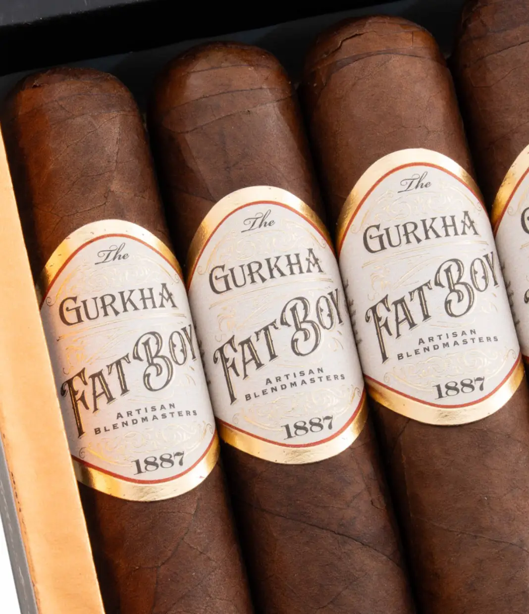 Gurkha Fatboy 5 X 66 Robusto Cigar Box View 4 from AuCigars, premium Cuban cigar