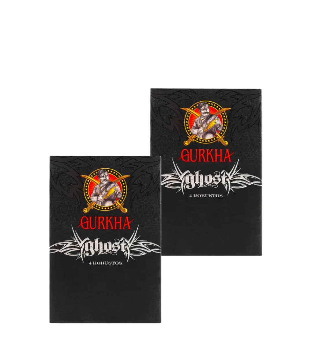 Gurkha Ghost Sampler (4's Box) Double Set Cigar Box of 2 X 4 close-up from AuCigars, premium Cuban cigar