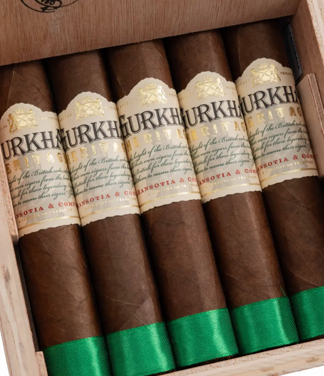 Gurkha Heritage Natural Robusto Cigar Box View 4 from AuCigars, premium Cuban cigar