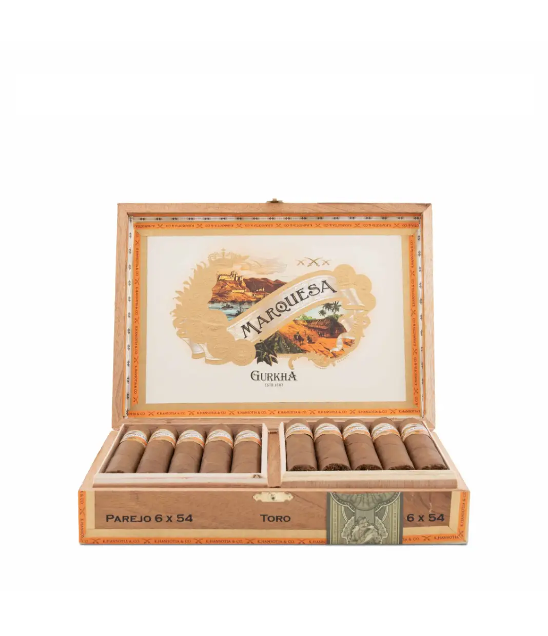 Gurkha Marquesa Toro Cigar Box View 2 from AuCigars, premium Cuban cigar