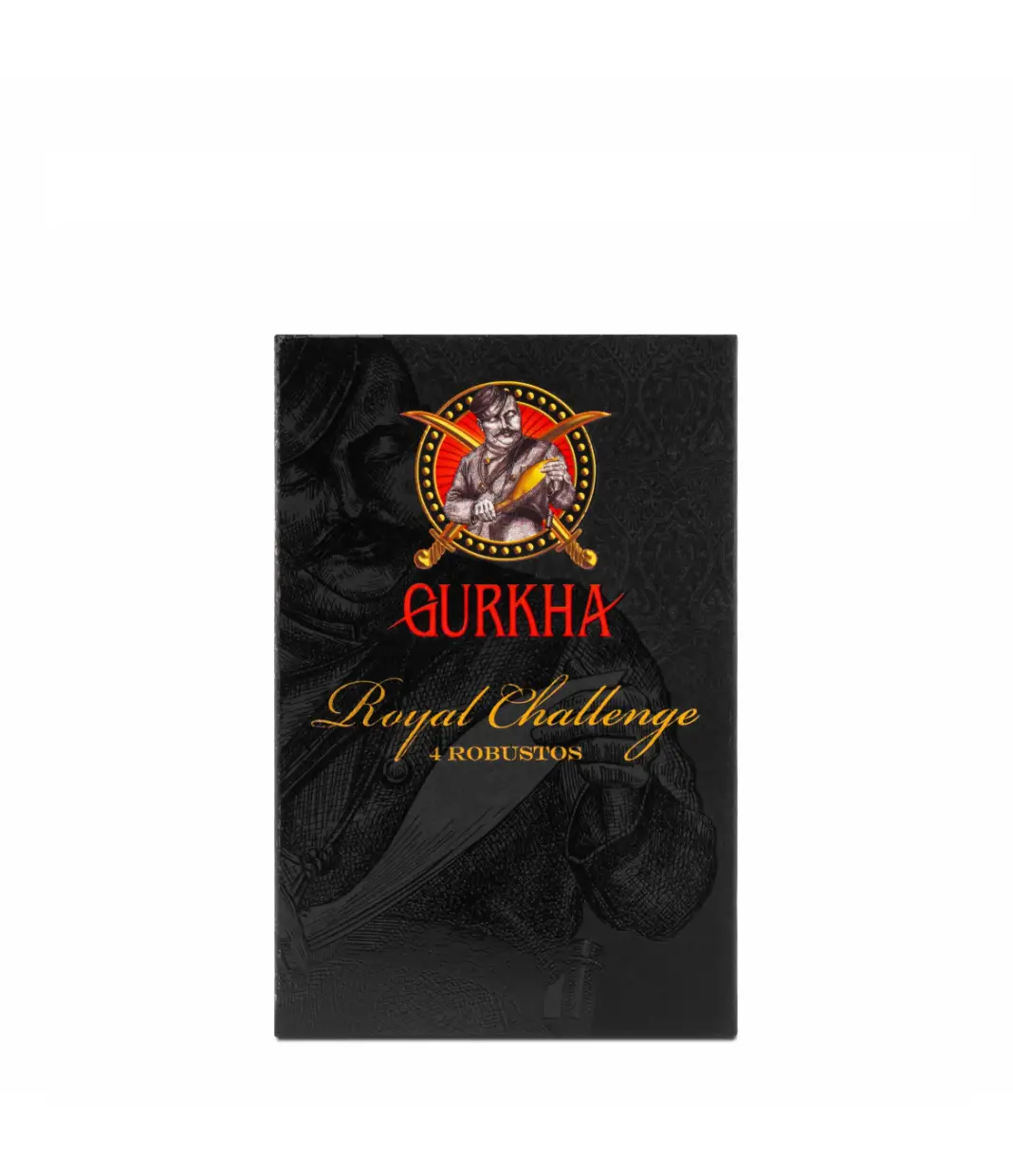 Gurkha Royal Challenge Natural Robusto Sampler Packs Cigar Box of 2 X 4 close-up from AuCigars, premium Cuban cigar