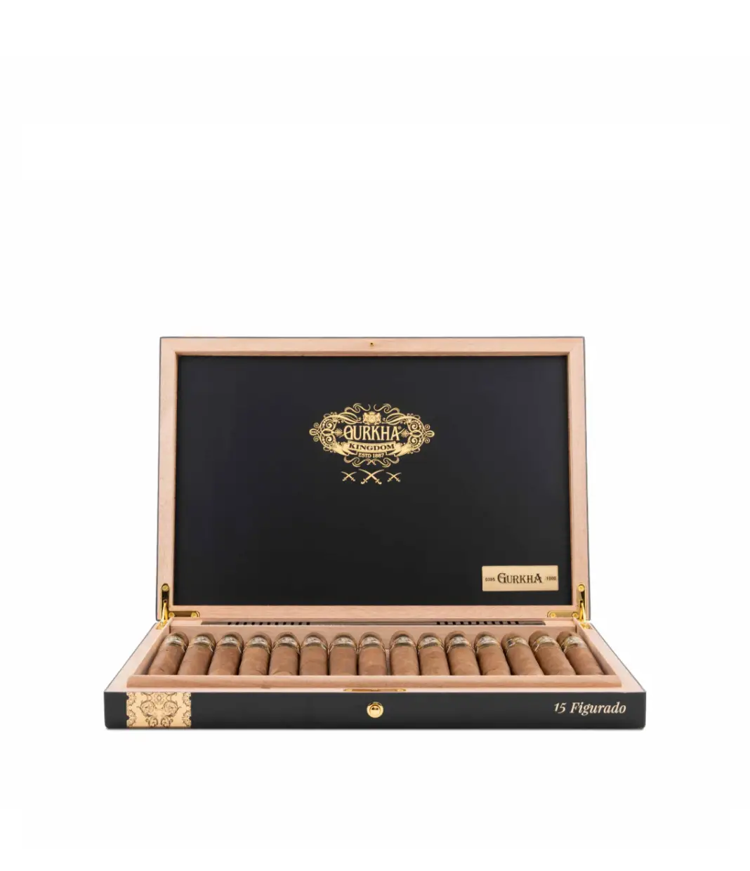 Gurkha Special Edition Kingdom Figurado Cigar Box View 2 from AuCigars, premium Cuban cigar
