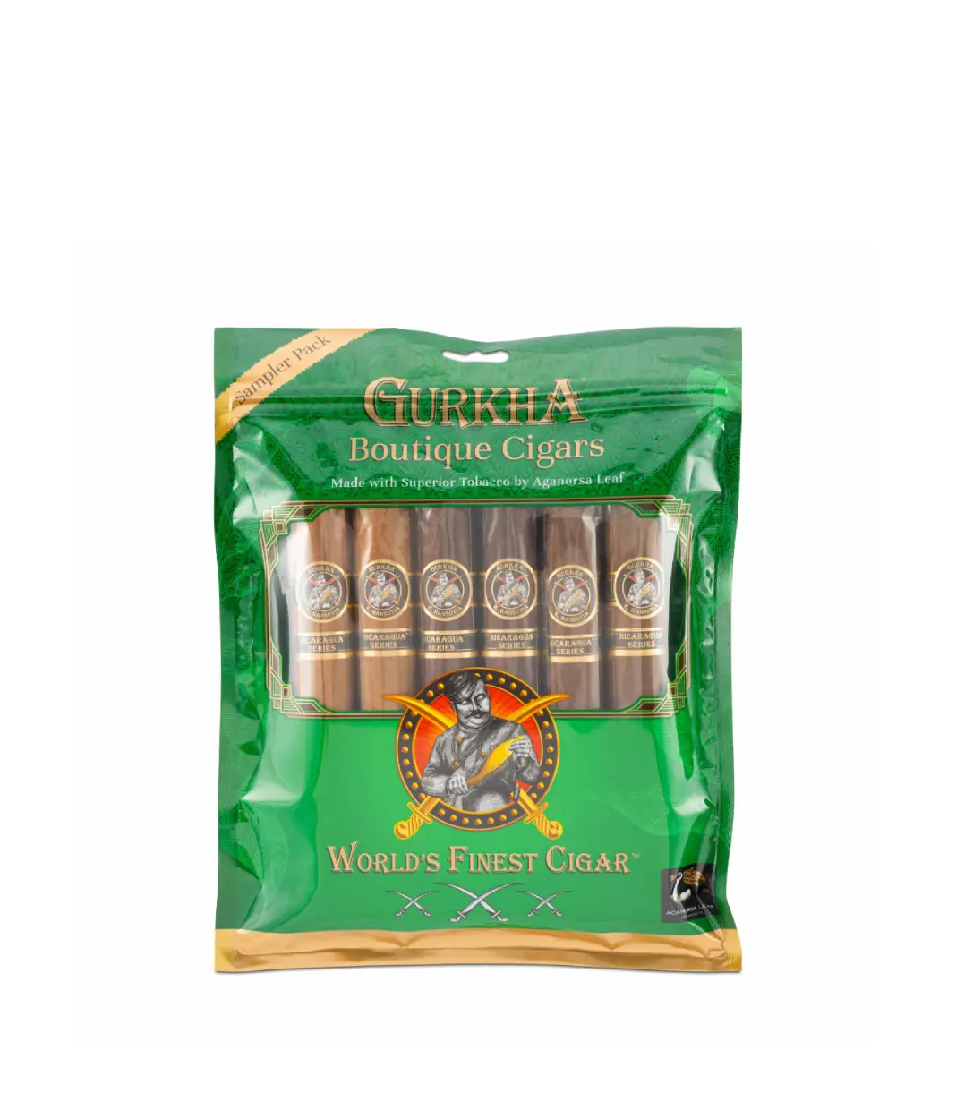 Gurkha Toro Sampler Green Double Set Cigar Box of 2 X 6 close-up from AuCigars, premium Cuban cigar