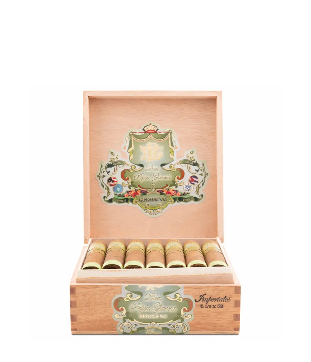 My Father Don Pepin Garcia Vegas Cubanas Imperiales Cigar Box View 4 from AuCigars, premium Cuban cigar