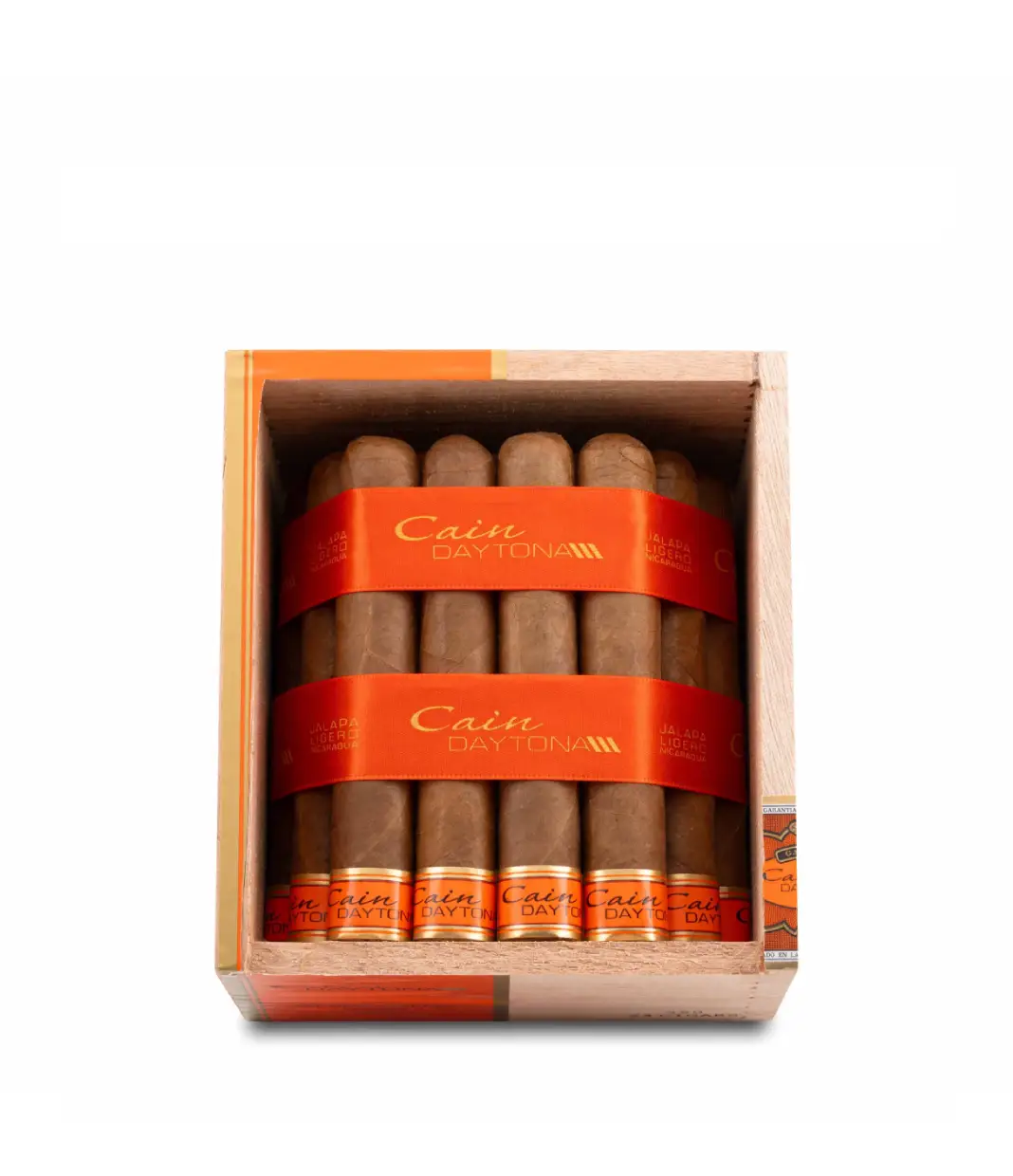 Oliva Cain Daytona Straight Jalapa Valley Ligero F550 Robusto Cigar Box View 3 from AuCigars, premium Cuban cigar