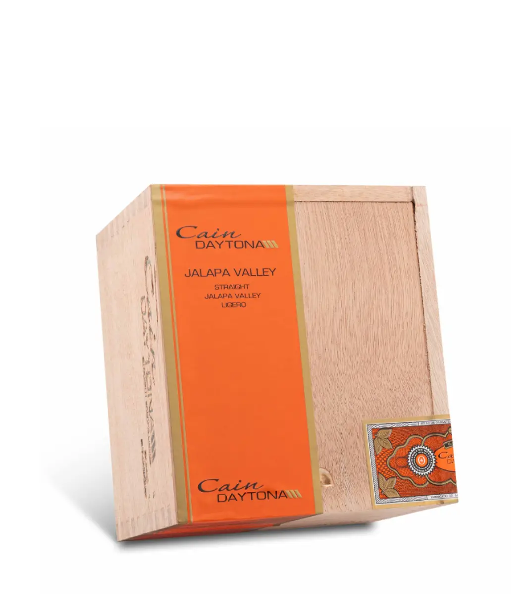 Oliva Cain Daytona Straight Jalapa Valley Ligero F550 Robusto Cigar Box View 4 from AuCigars, premium Cuban cigar