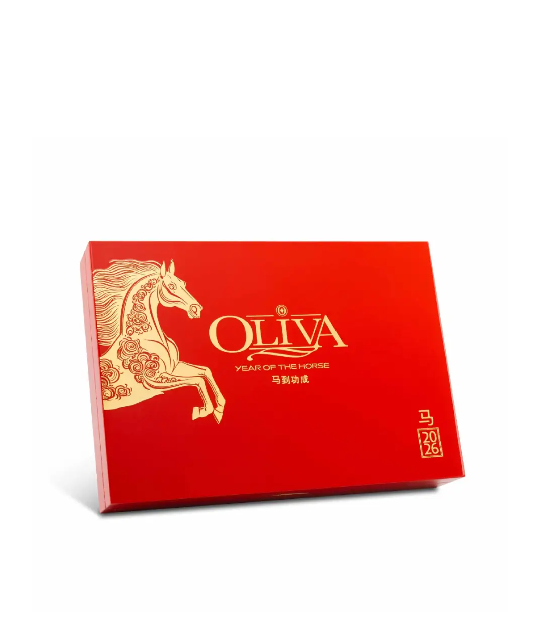 Oliva Year of the Horse 2026LE Cigar Box View 4 from AuCigars, premium Cuban cigar