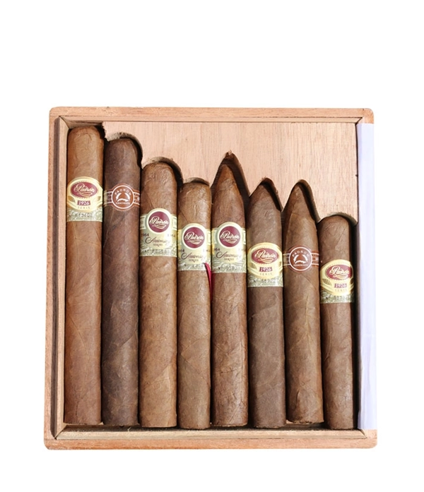 Padron Sampler Maduro Box of 8 from AuCigars, premium Cuban cigar.