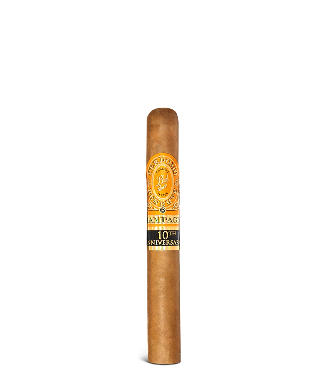 Perdomo Reserve 10th Anniversary Connecticut Corona Extra Box of 25 from AuCigars, premium Cuban cigar.