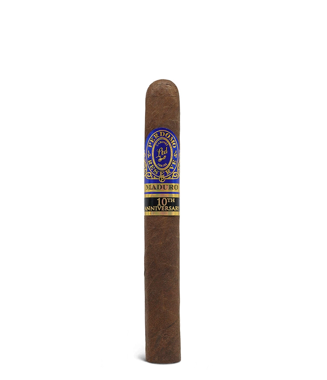 Perdomo Reserve 10th Anniversary Maduro Churchill Box of 25 from AuCigars, premium Cuban cigar.