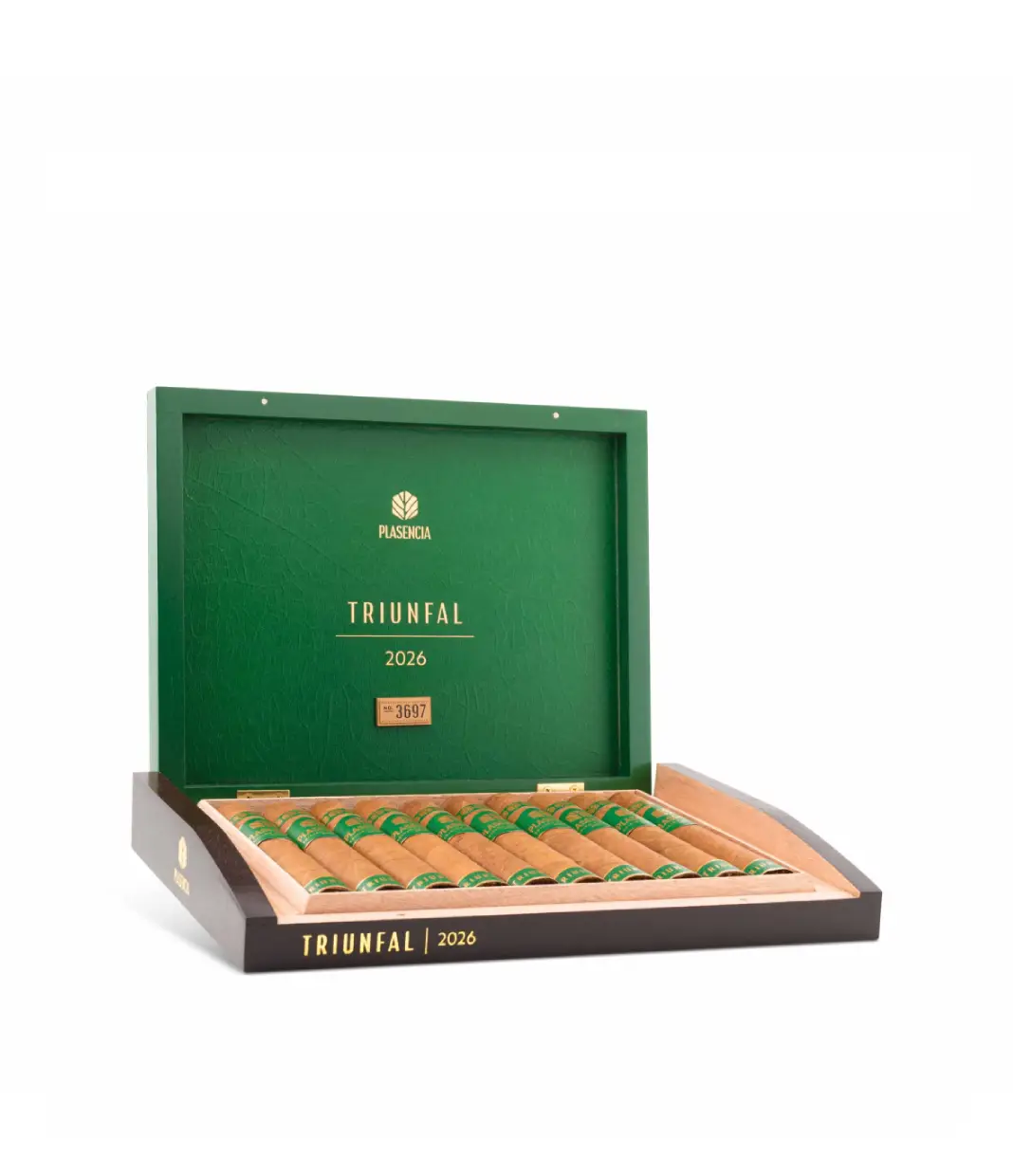 Plasencia Triunfal Gran Toro 2026 Limited Edition Cigar Box of 10 close-up from AuCigars, premium Cuban cigar