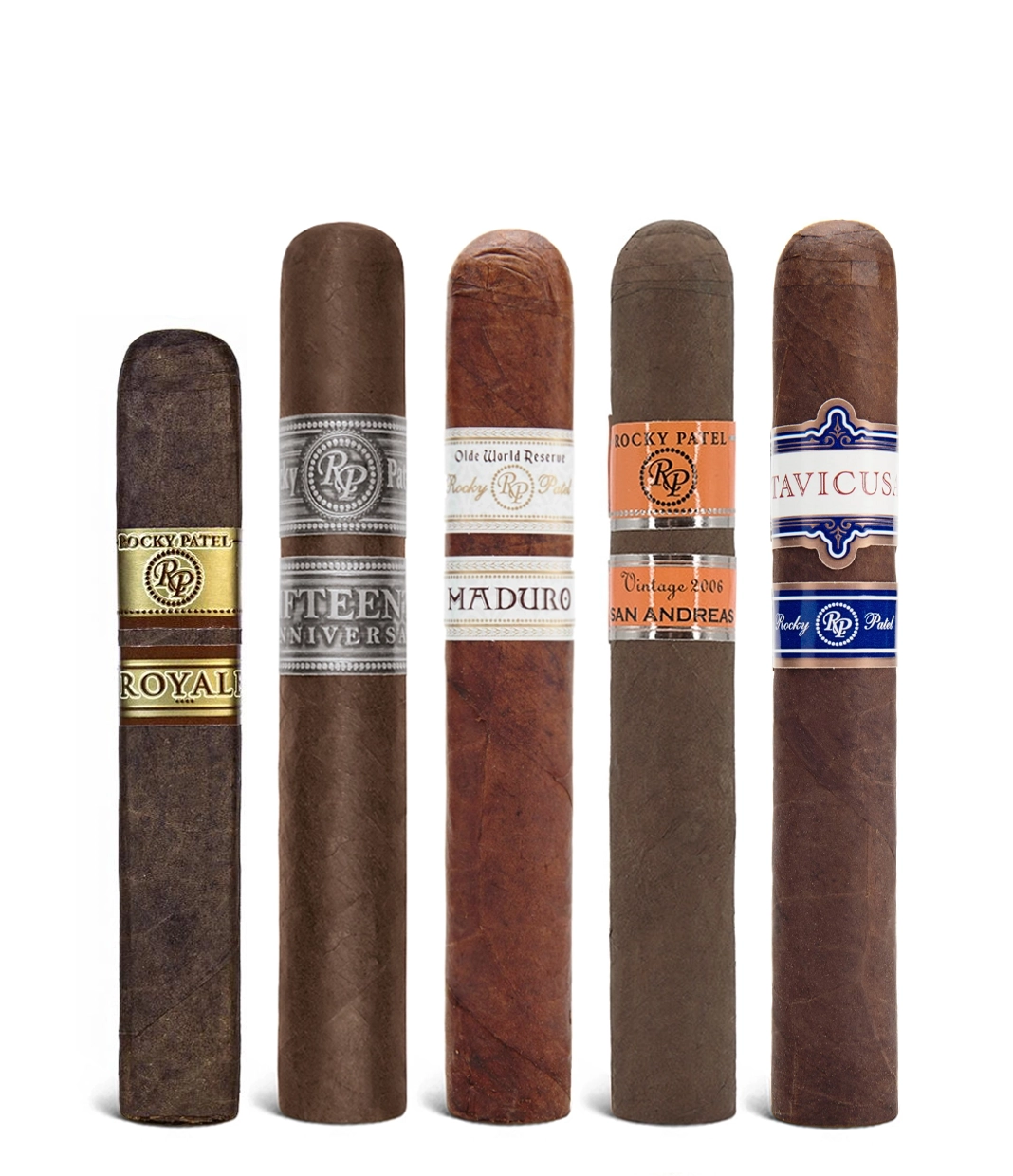 Rocky Patel Honduras Robusto Sampler Box of 5 from AuCigars, premium Cuban cigar.