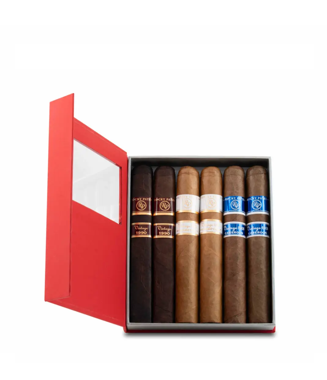 Rocky Patel Vintage Sampler Robusto Cigar Box View 2 from AuCigars, premium Cuban cigar