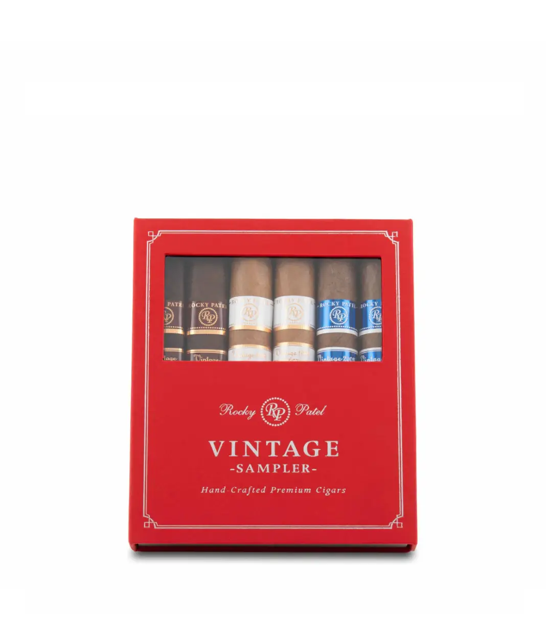 Rocky Patel Vintage Sampler Robusto Cigar Box View 3 from AuCigars, premium Cuban cigar
