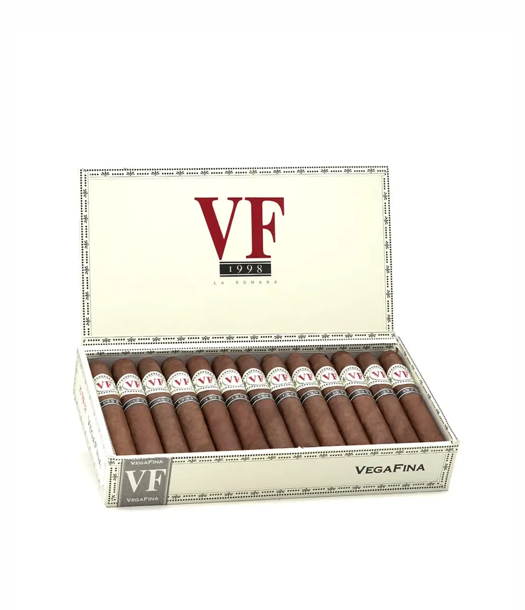 VegaFina 1998 VF 52 Cigar Box of 25 close-up from AuCigars, premium Cuban cigar