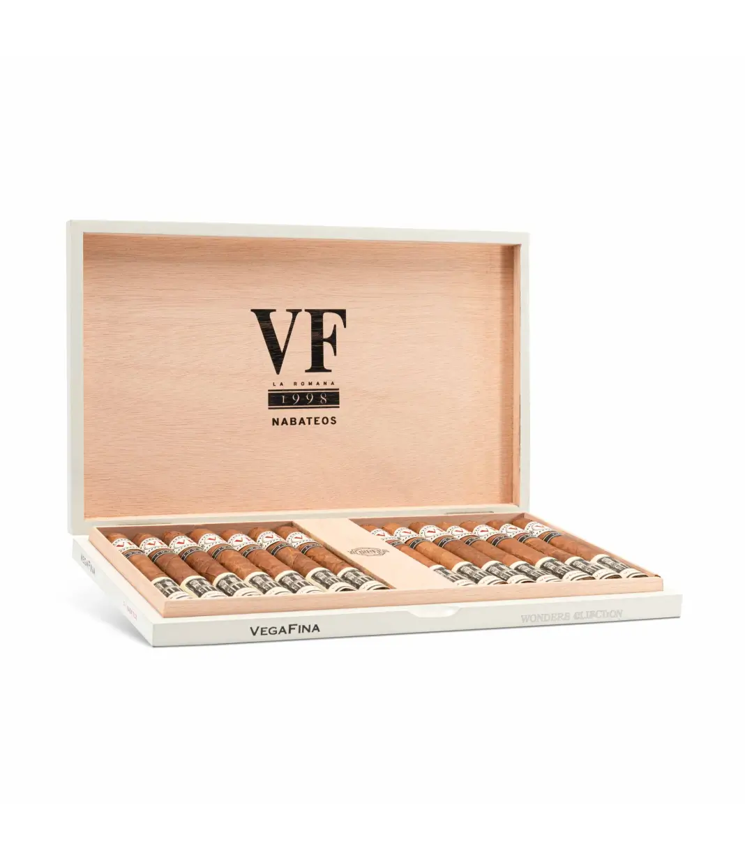 Vegafina 1998 Wonders Collection Nabateos Cigar Box of 14 close-up from AuCigars, premium Cuban cigar
