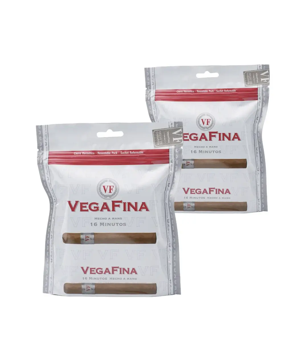 Vegafina Classic Minutos Cigar Box of 2 x 16 close-up from AuCigars, premium Cuban cigar