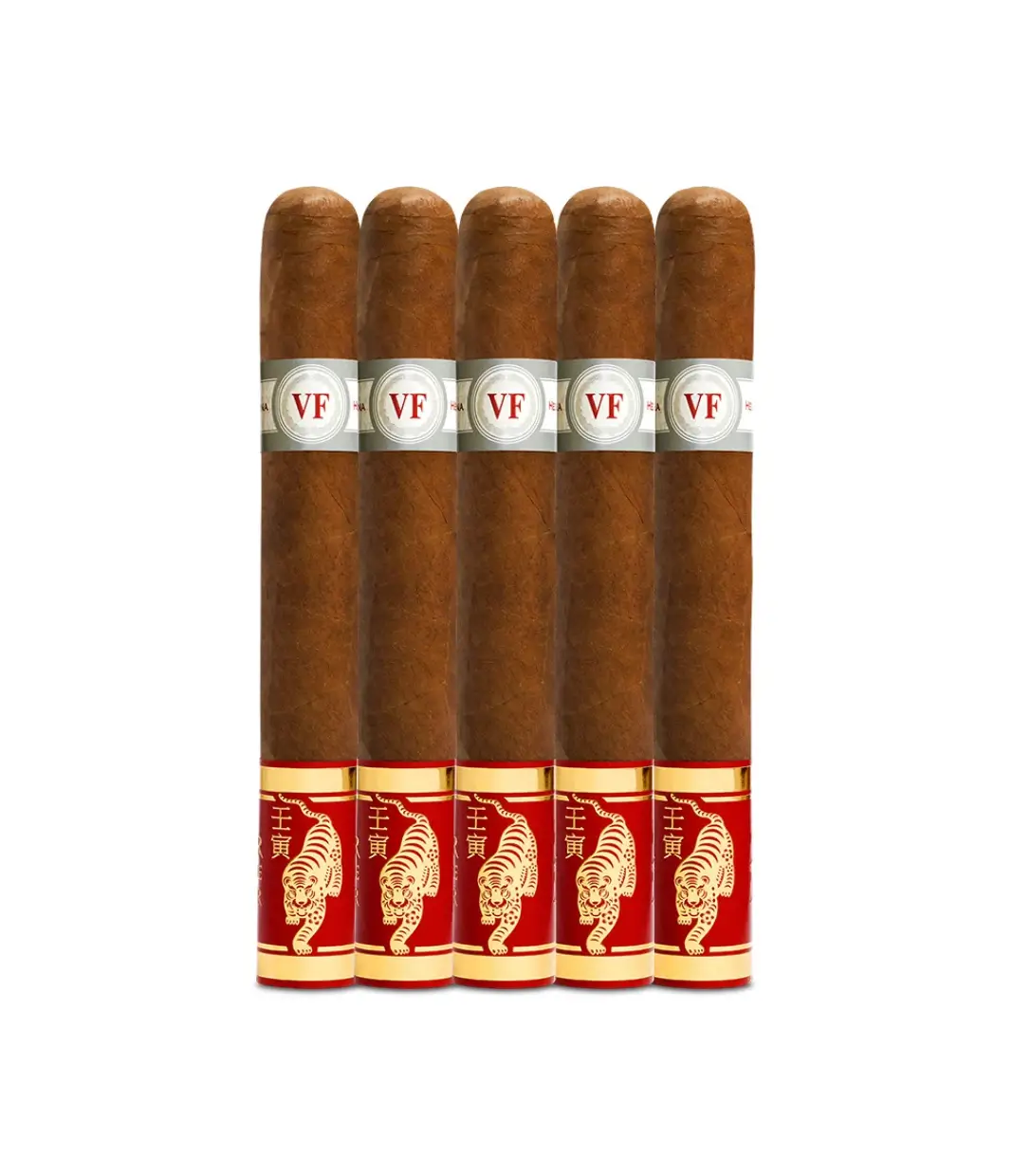 Vegafina Classic Year Of The Tiger 2022 Limited Edition Cigar Box of 5 close-up from AuCigars, premium Cuban cigar