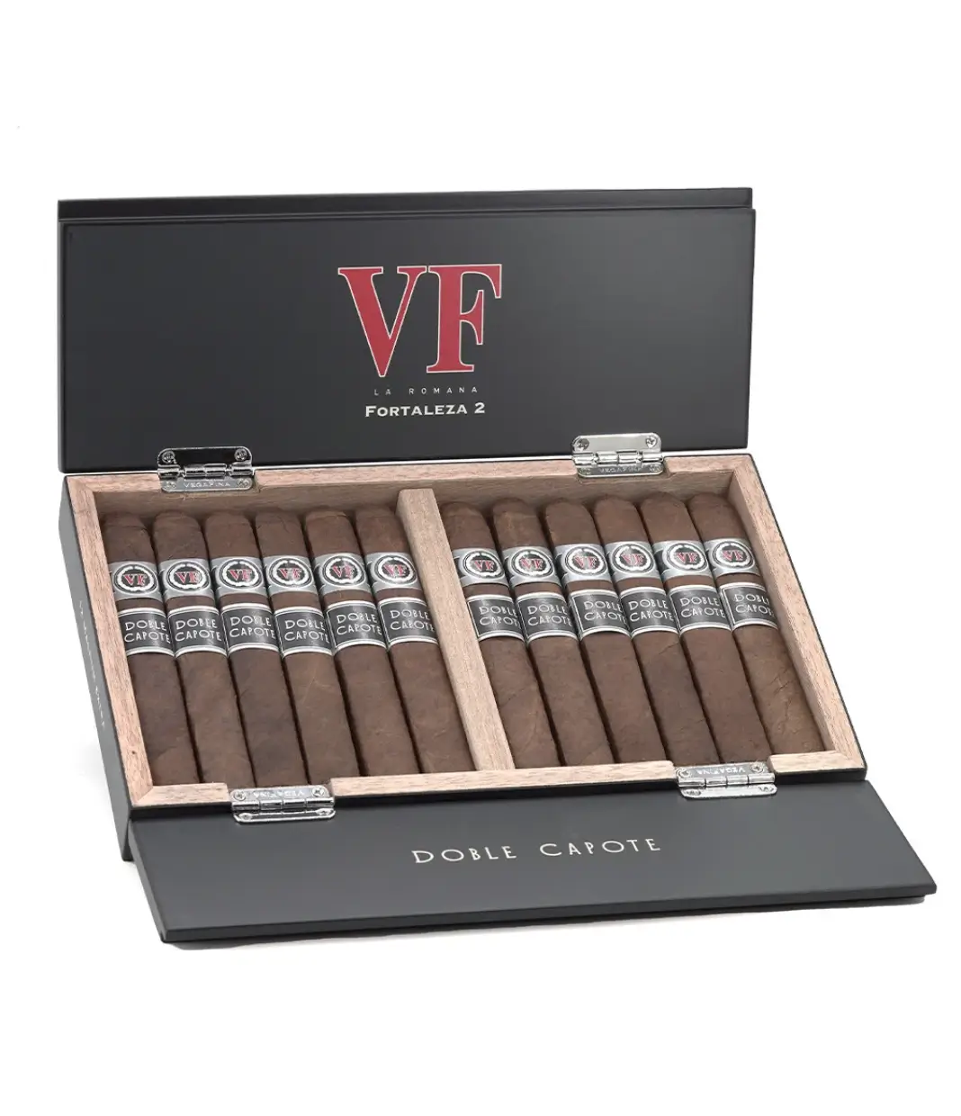 Vegafina Fortaleza 2 Doble Capote 2022 Limited Edition Cigar Box of 12 close-up from AuCigars, premium Cuban cigar