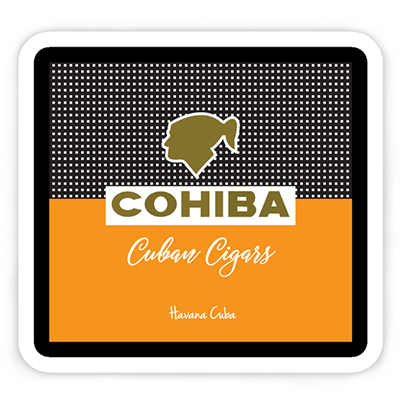 Cohiba Cuban Cigars Logo, Made in Havana, Cuba.