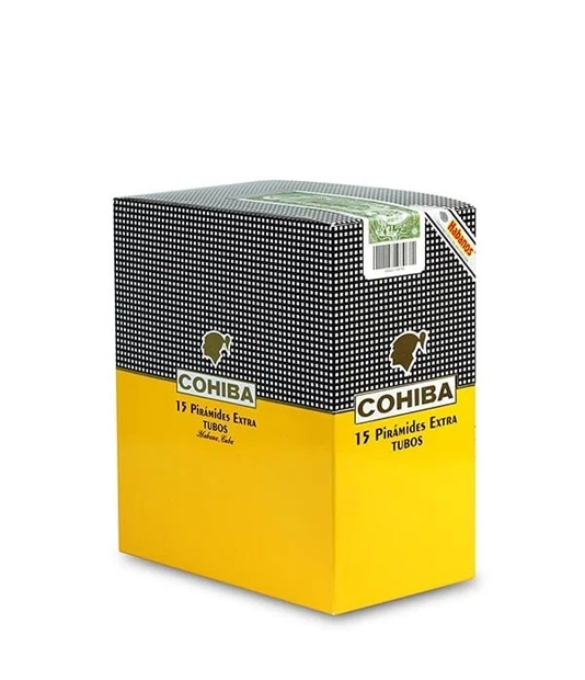 Cohiba Piramides Extra A/T Box of 5 X 3 from AuCigars, premium Cuban cigar.