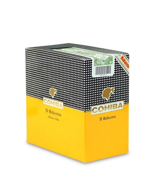Cohiba Robustos C/P Box of 5 X 3 from AuCigars, premium Cuban cigar.