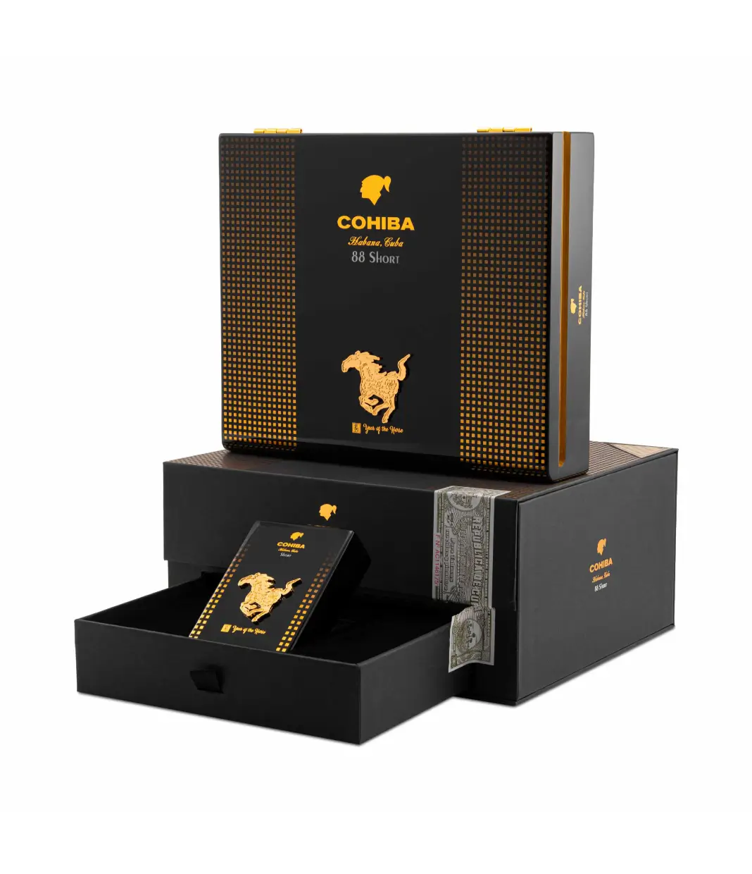 Cohiba Short Year Of The Horse Gold Edition 2026 Number 0066 Box of 88 from AuCigars, premium Cuban cigar.