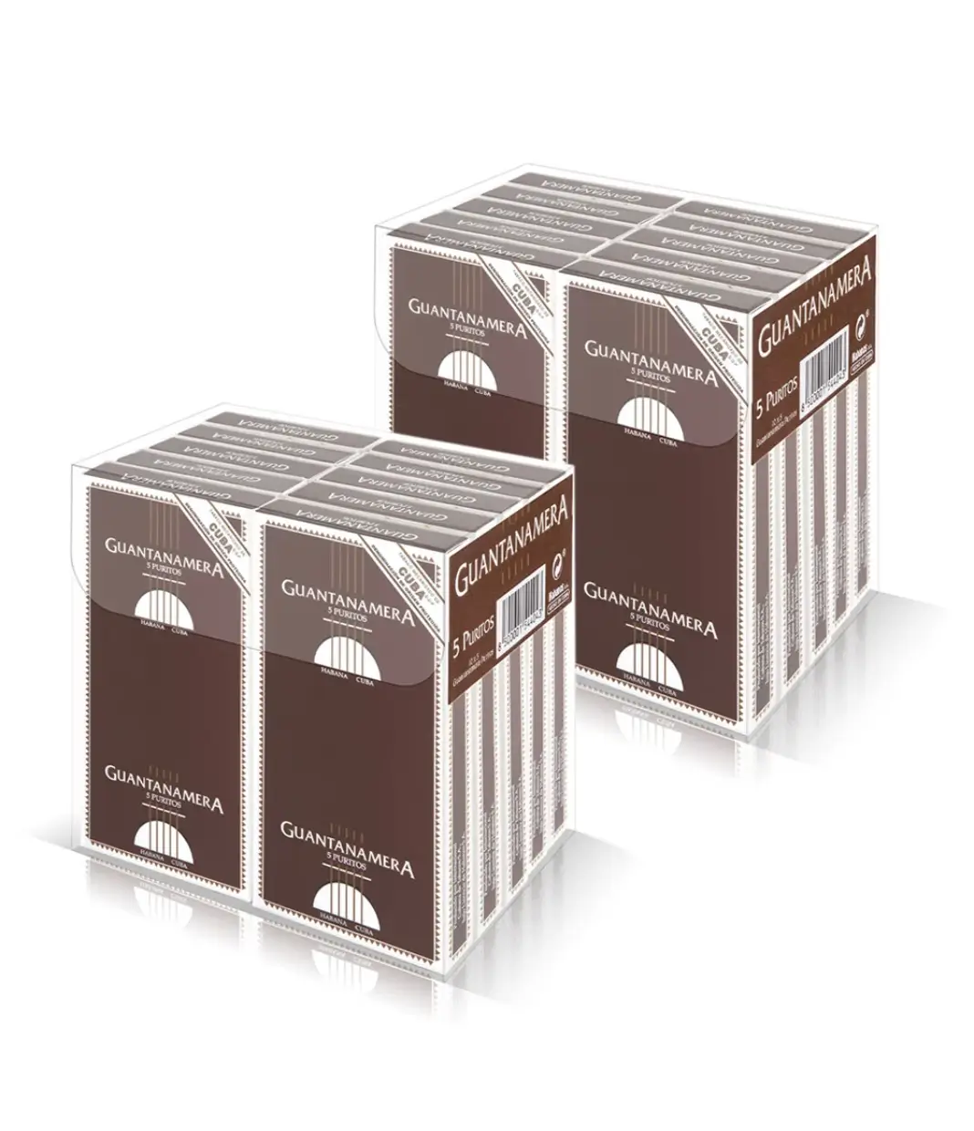 Guantanamera Puritos Double Set Box of 5 X 20 from AuCigars, premium Cuban cigar.