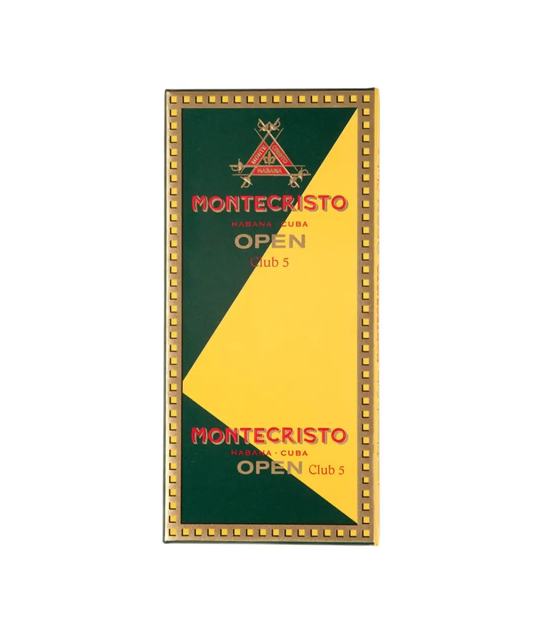 Montecristo Open Club Box of 5 X 10 from AuCigars, premium Cuban cigar.