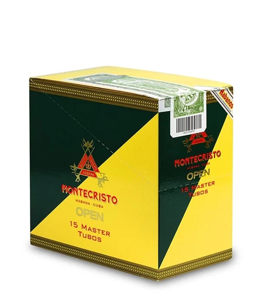 Montecristo Open Master Tubos A/T 2009 Vintage Box of 15 from AuCigars, premium Cuban cigar.