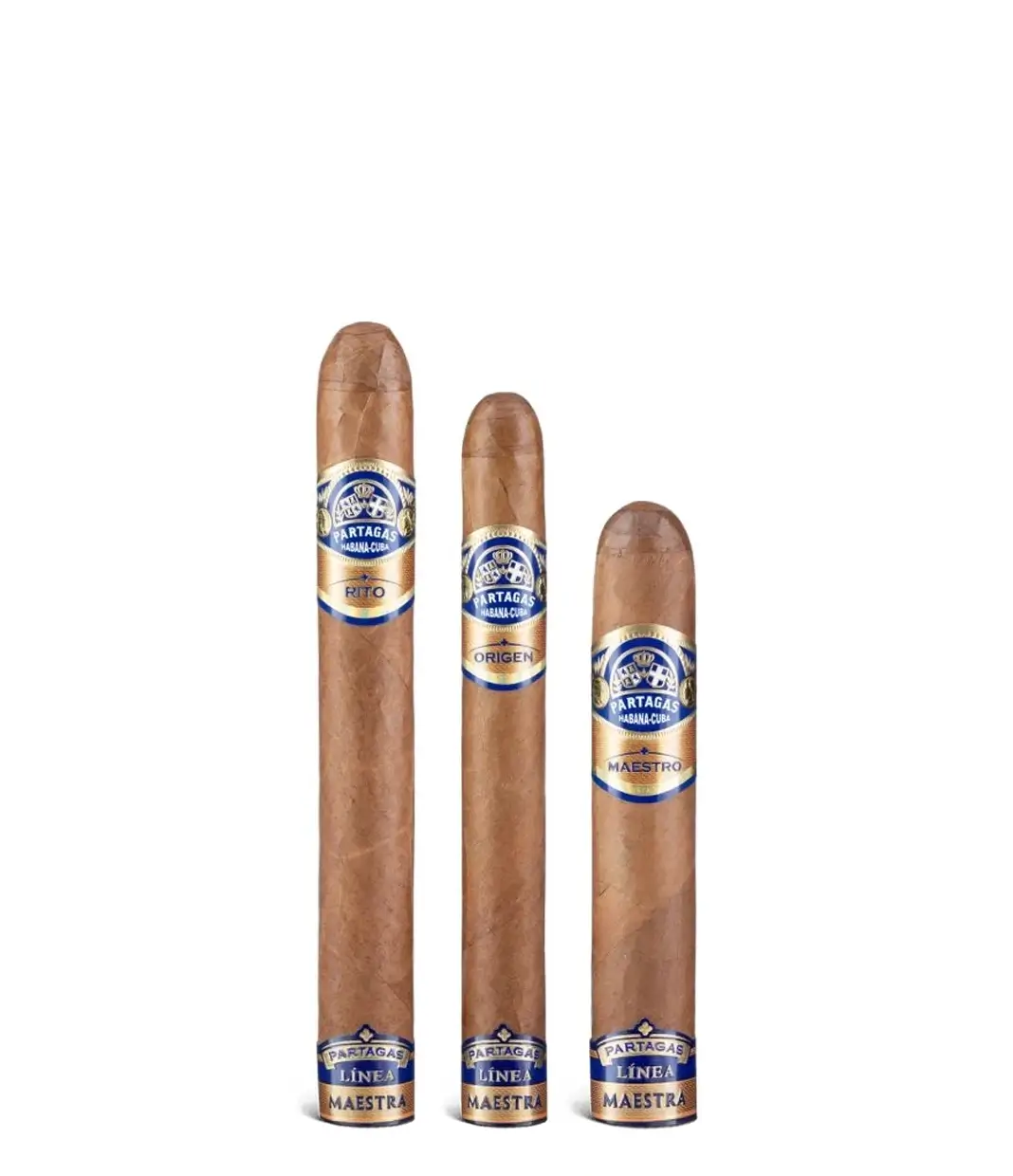 Partagas Linea Maestra Selection Box of 3 from AuCigars, premium Cuban cigar.