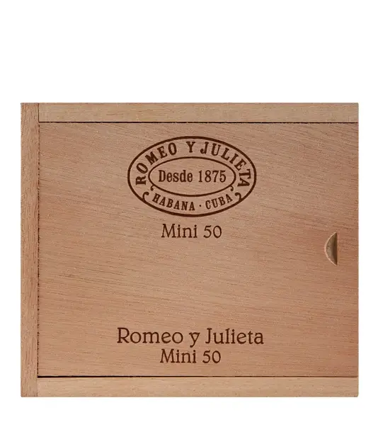 Romeo y Julieta Mini Box of 50 from AuCigars, premium Cuban cigar.