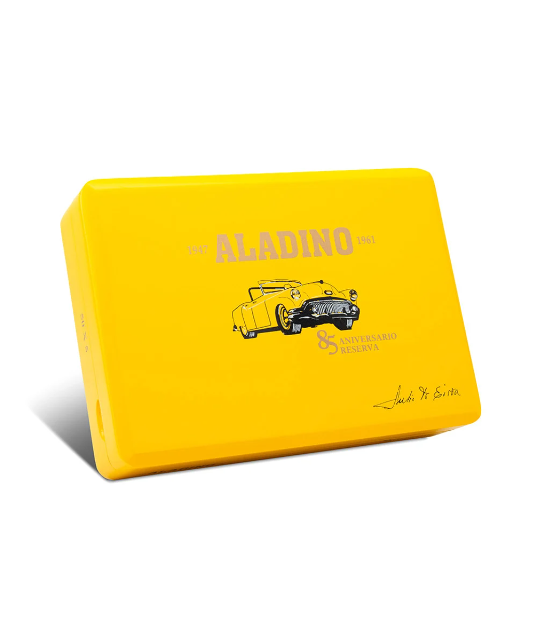 Aladino 85 Aniversario Reserva Robusto Cigar Box View 2 from AuCigars, premium Cuban cigar