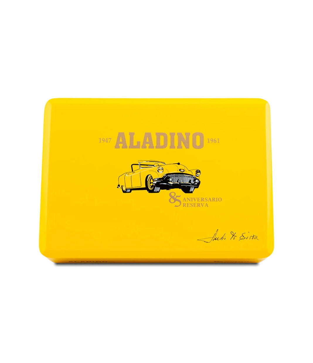 Aladino 85 Aniversario Reserva Robusto Cigar Box View 4 from AuCigars, premium Cuban cigar