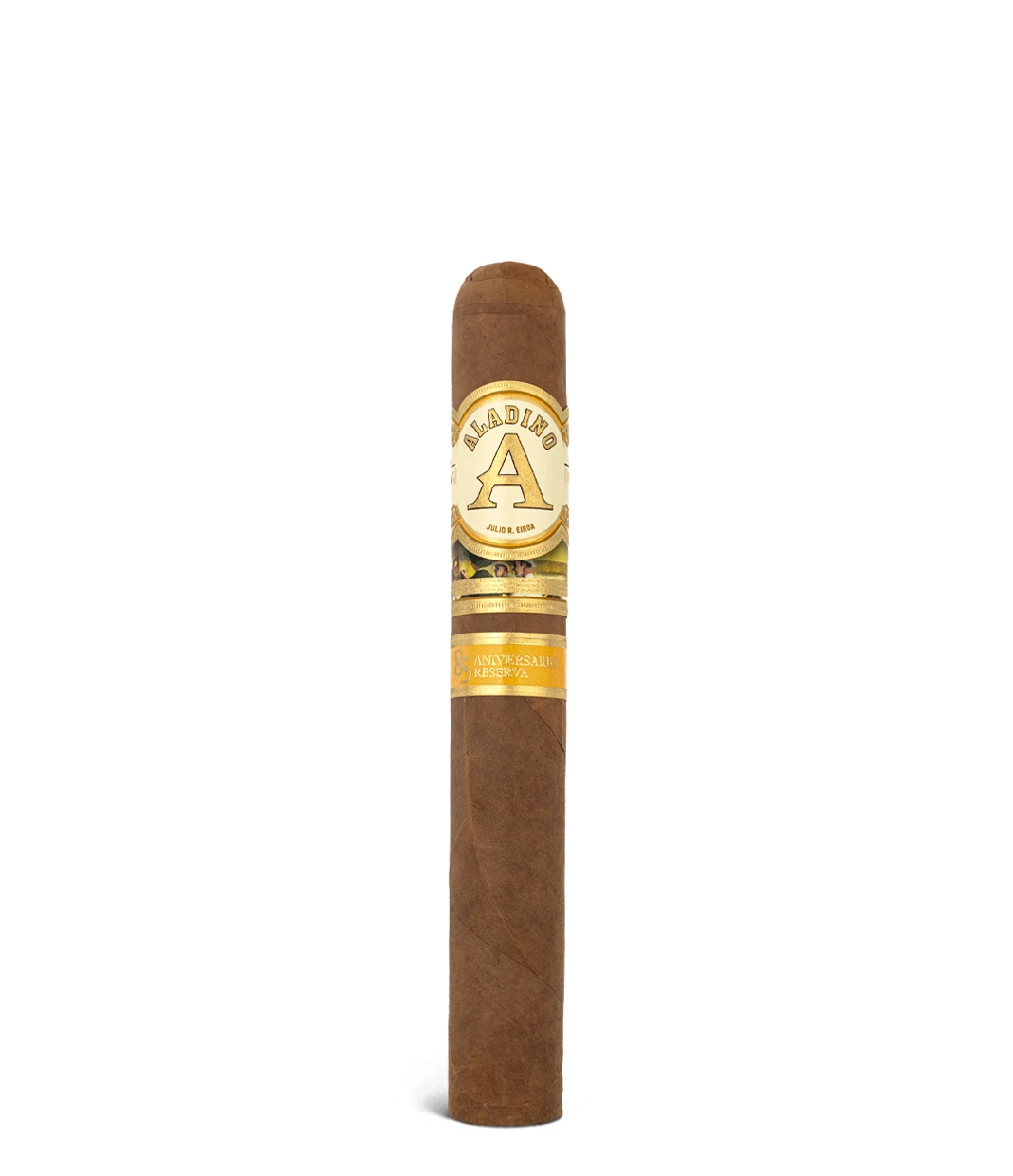 Aladino 85 Aniversario Reserva Toro Cigar close-up from AuCigars, premium Cuban cigar