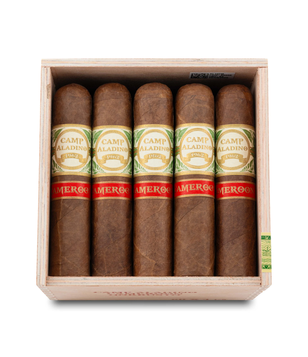 Aladino Camp Aladino Cameroon Gorbusto Cigar Box View 2 from AuCigars, premium Cuban cigar