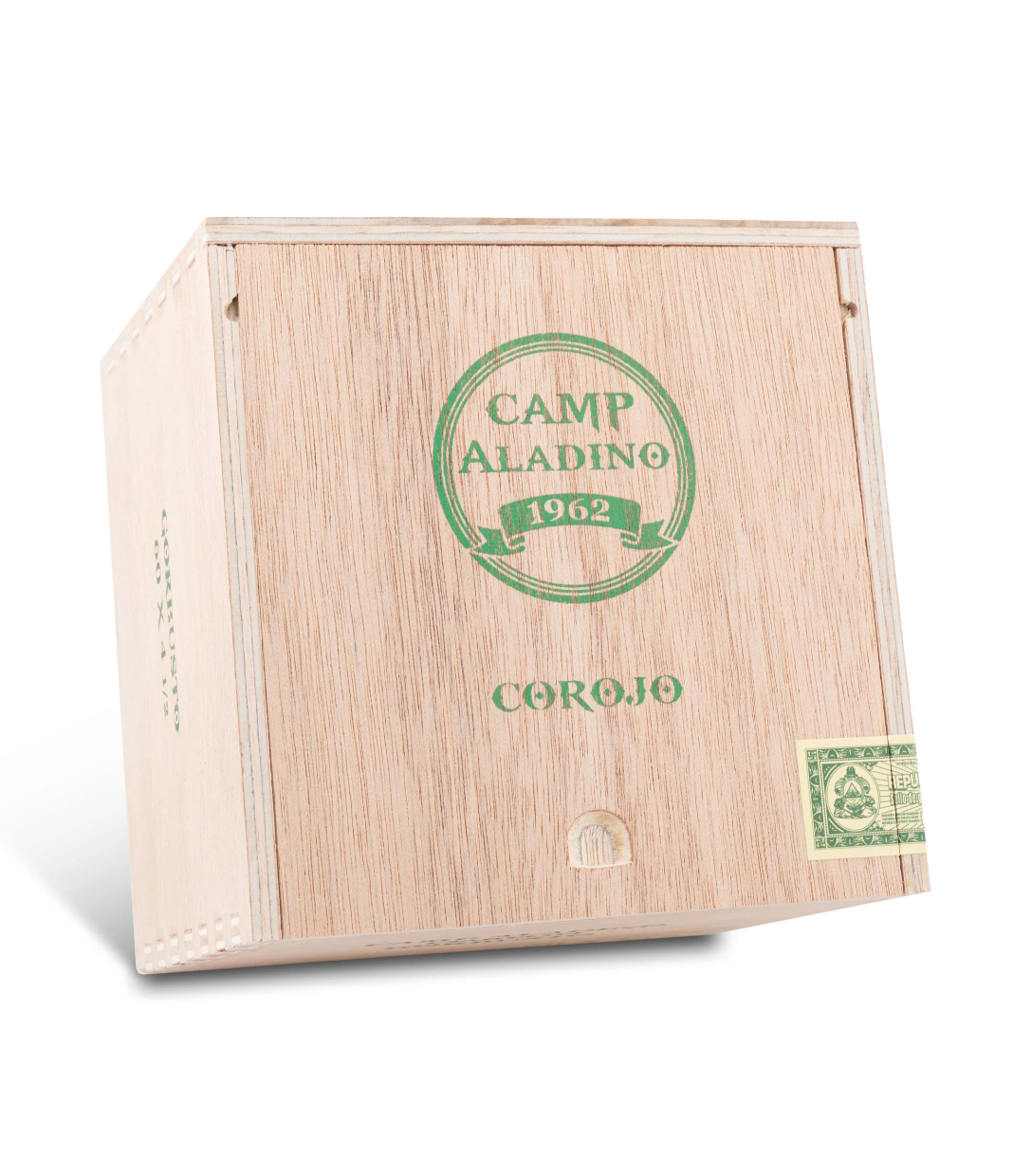 Aladino Camp Aladino Corojo Gorbusto Cigar Box View 3 from AuCigars, premium Cuban cigar