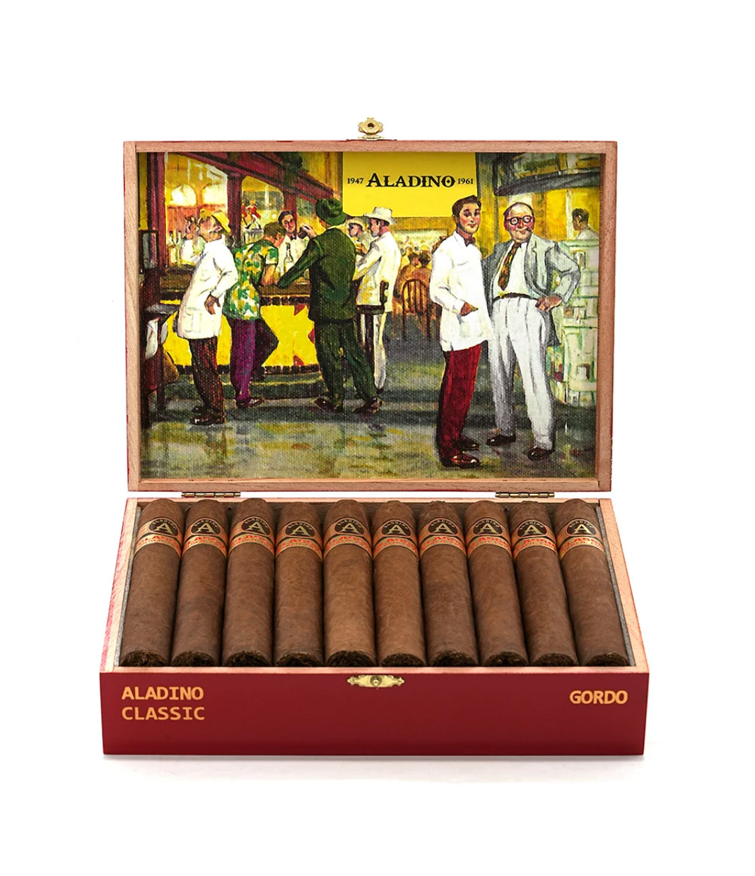 Aladino Classic Gordo Cigar Box View 3 from AuCigars, premium Cuban cigar