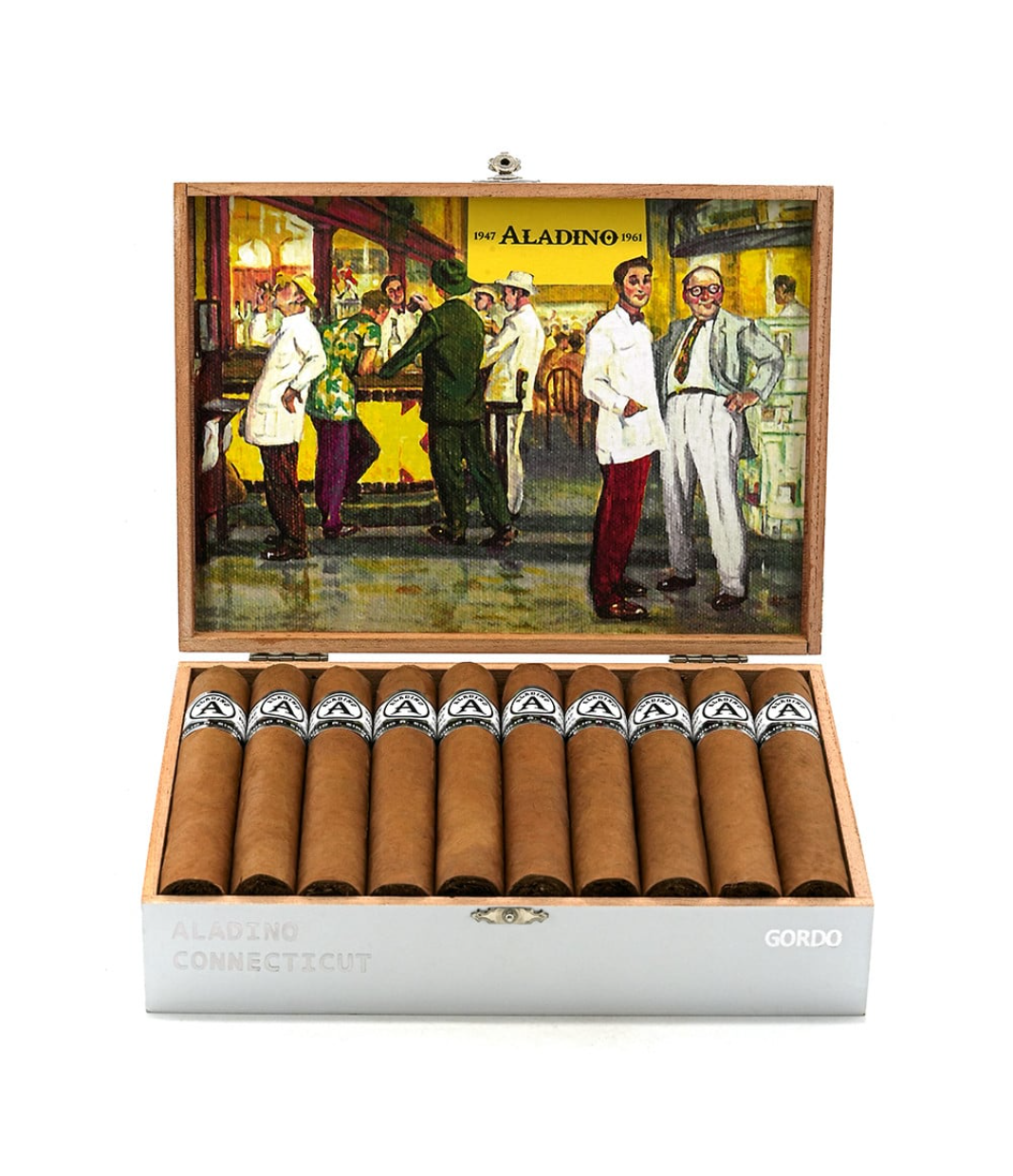 Aladino Connecticut Gordo Cigar Box View 3 from AuCigars, premium Cuban cigar