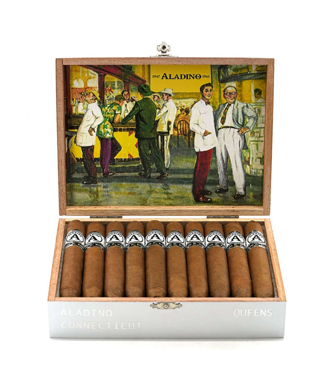 Aladino Connecticut Queens Perfecto Cigar Box View 3 from AuCigars, premium Cuban cigar