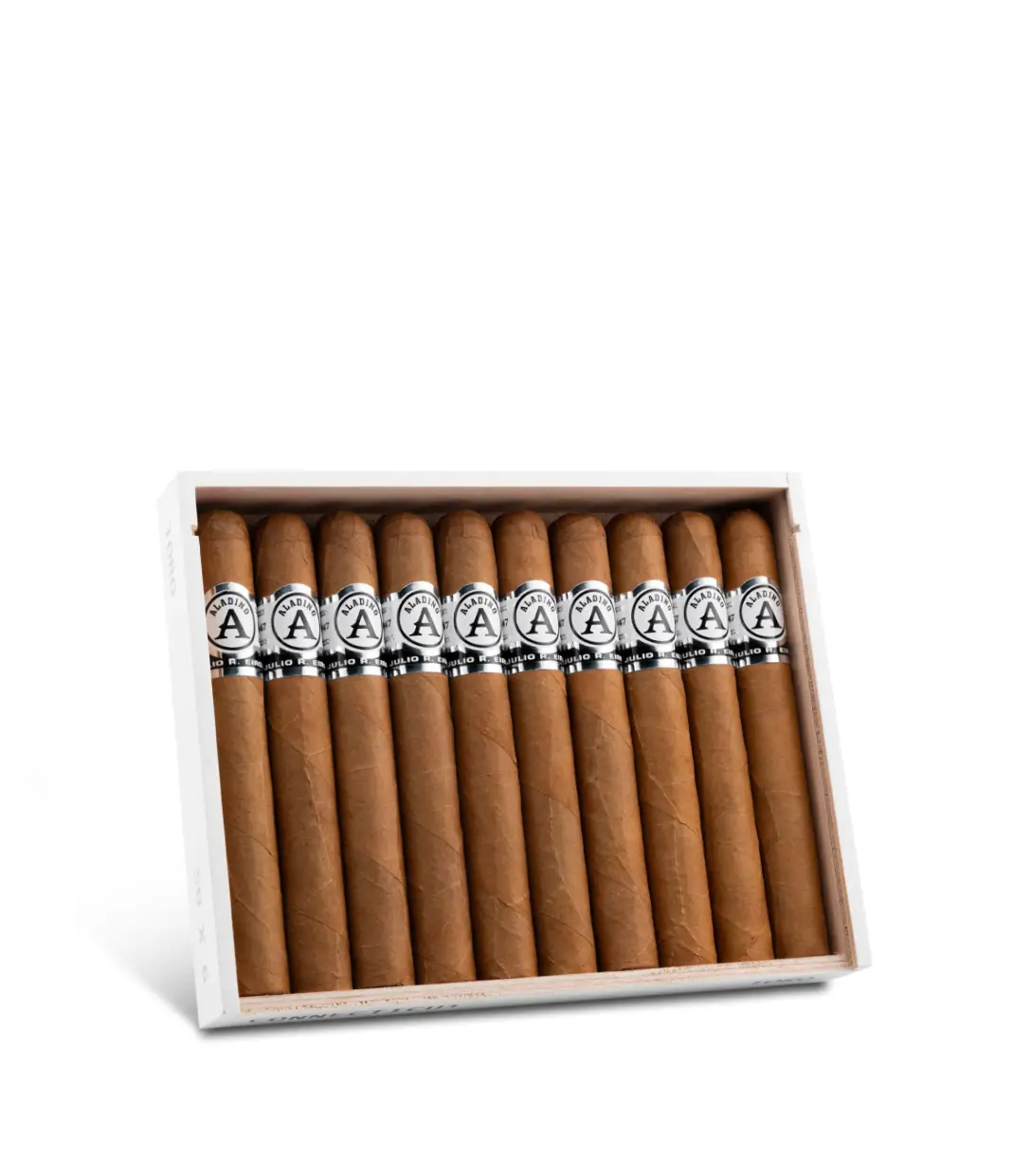 Aladino Connecticut Toro (10s) Cigar Box of 10 close-up from AuCigars, premium Cuban cigar